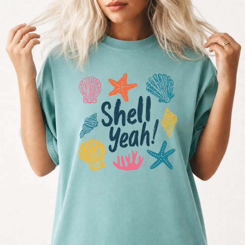 Woman wearing a seafoam cute beach coastal women&