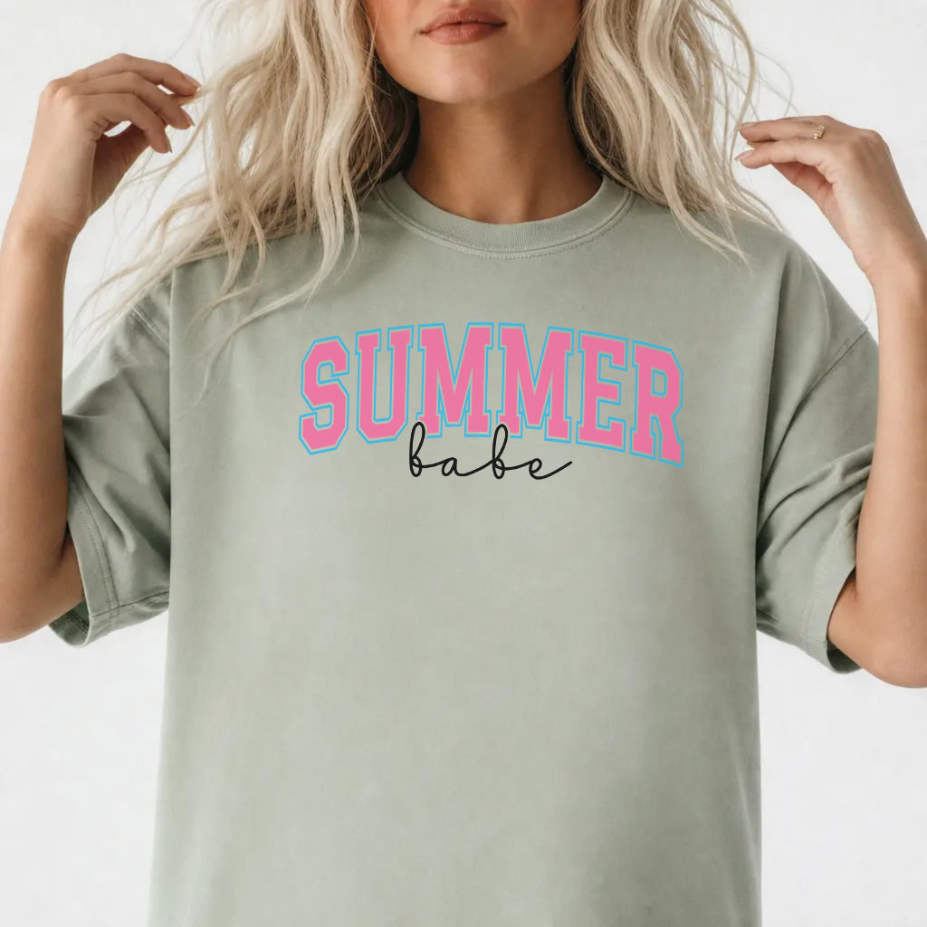 Woman wearing a bay cute summer vacation women&
