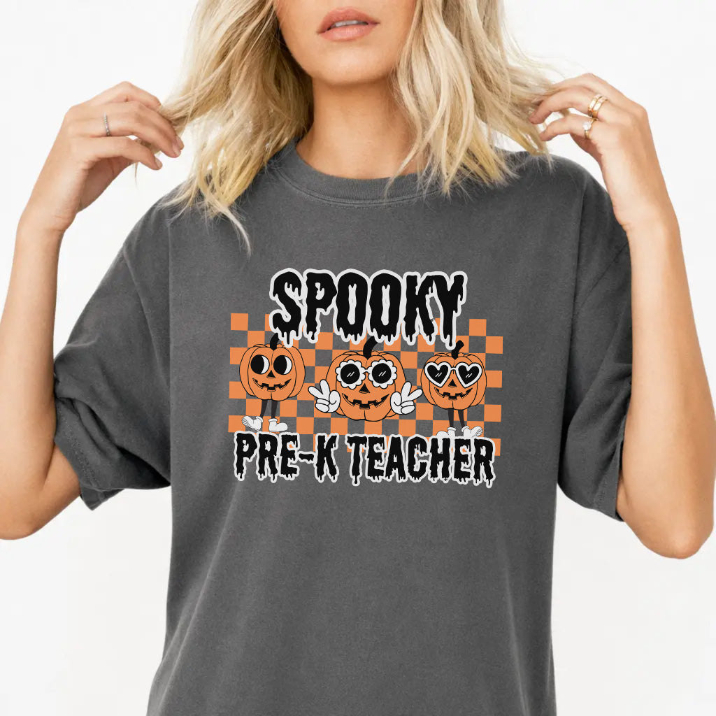 Woman wearing a pepper halloween pre-k teacher women&