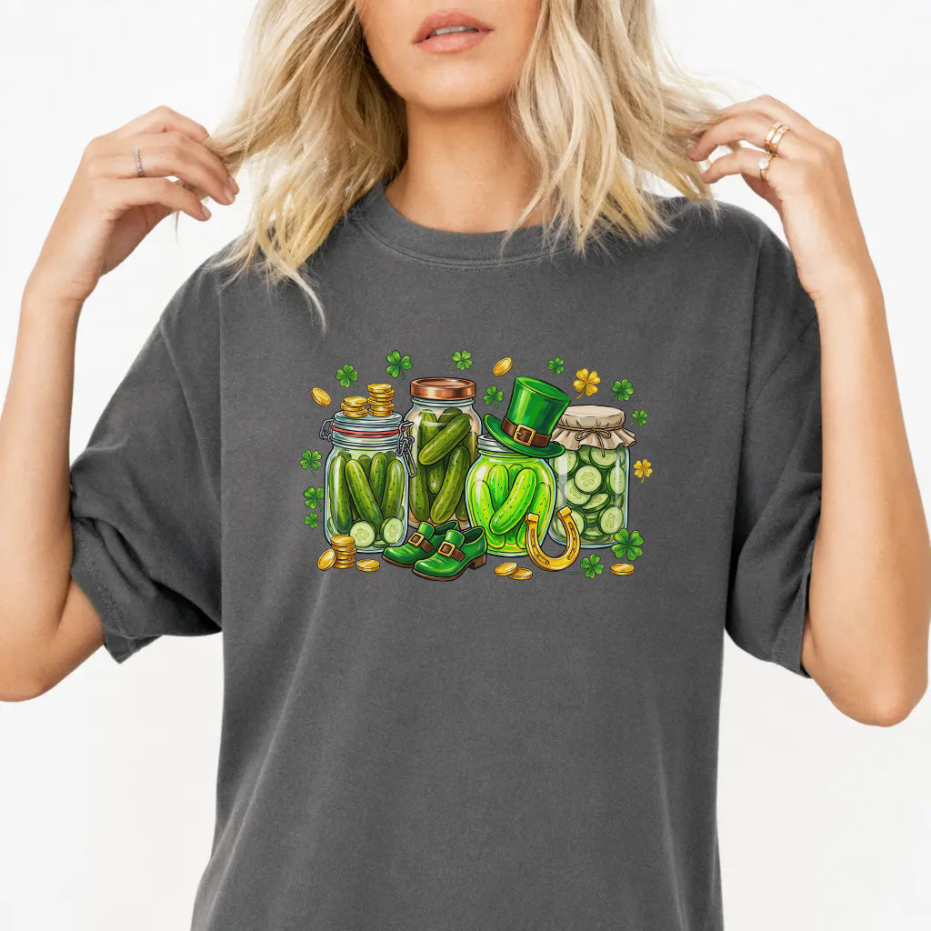 Woman wearing a pepper St. Patrick&