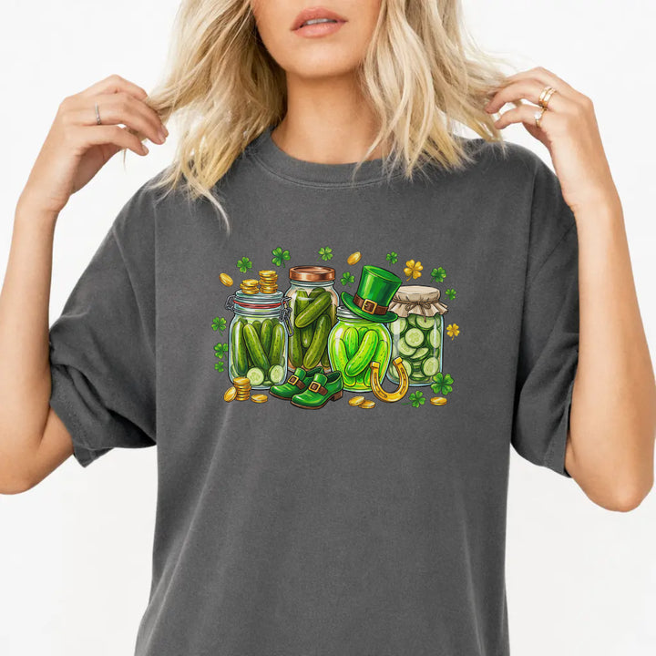 Woman wearing a pepper St. Patrick&