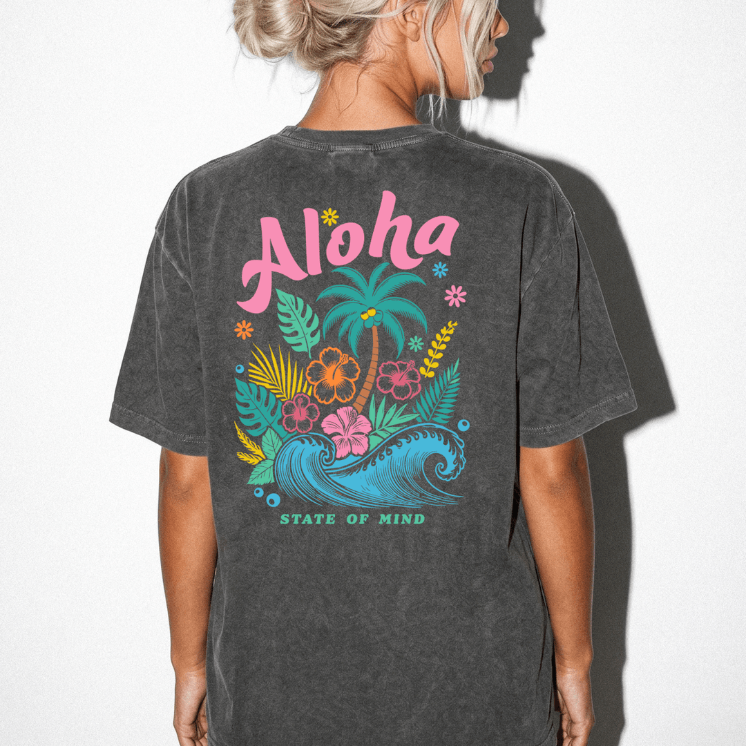 Aloha State of Mind Women's Vacation Shirt - Okum Tees