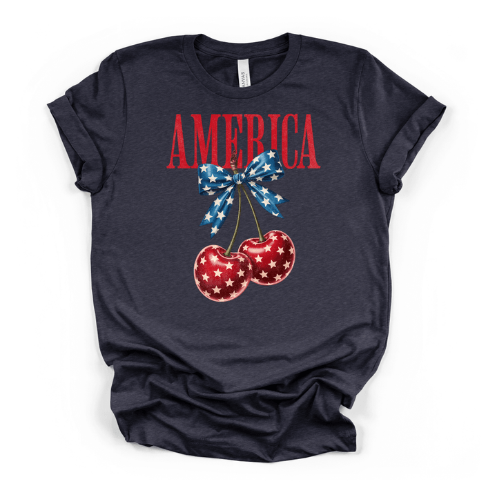 America Cherry Bow Shirt - Okum Tees