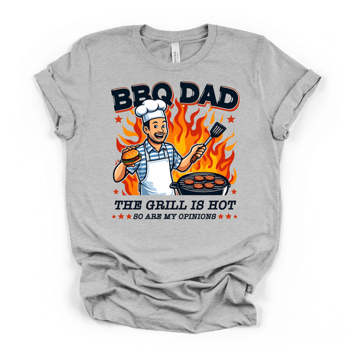 BBQ Dad The Grill Is Hot Tee - Okum Tees