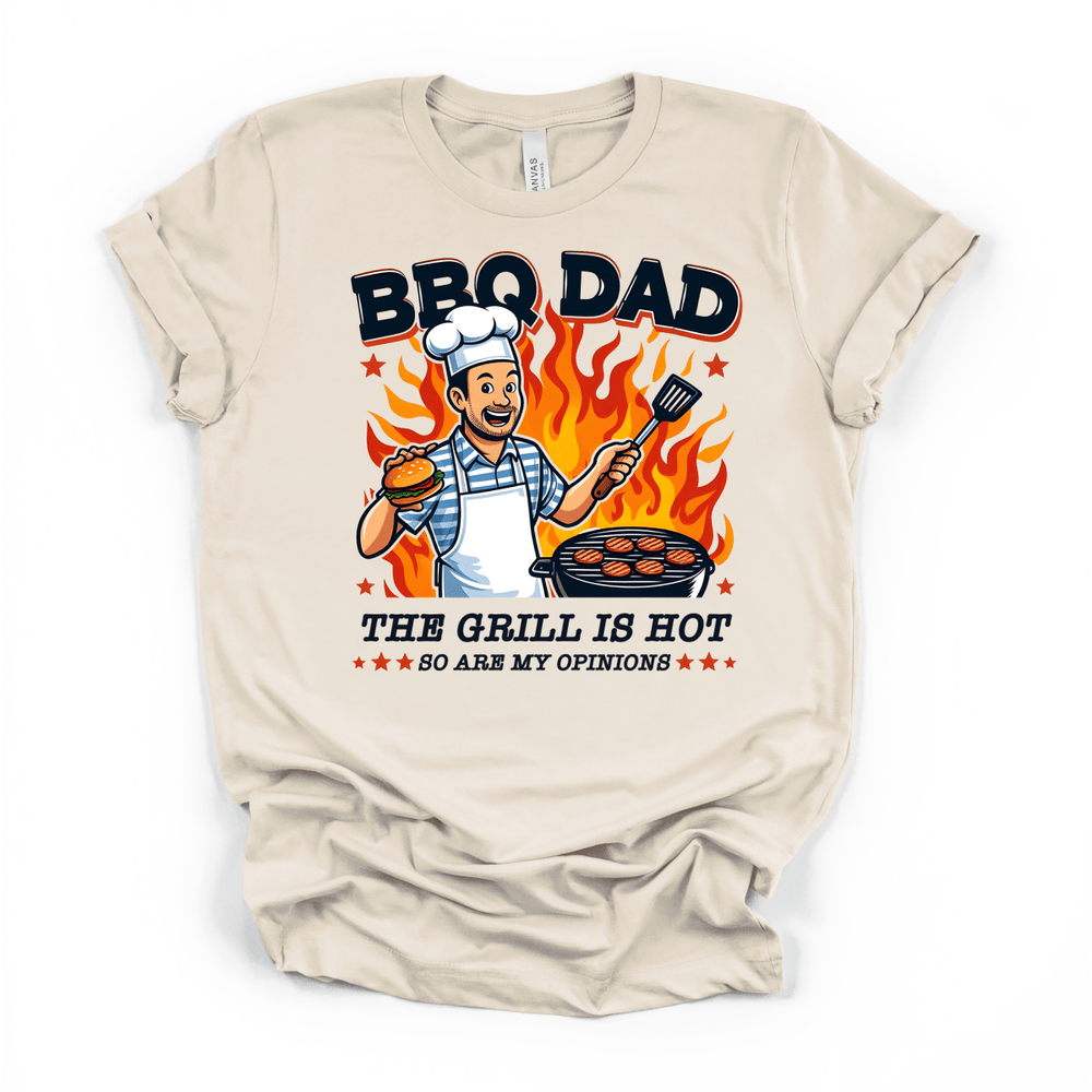 BBQ Dad The Grill Is Hot Tee - Okum Tees