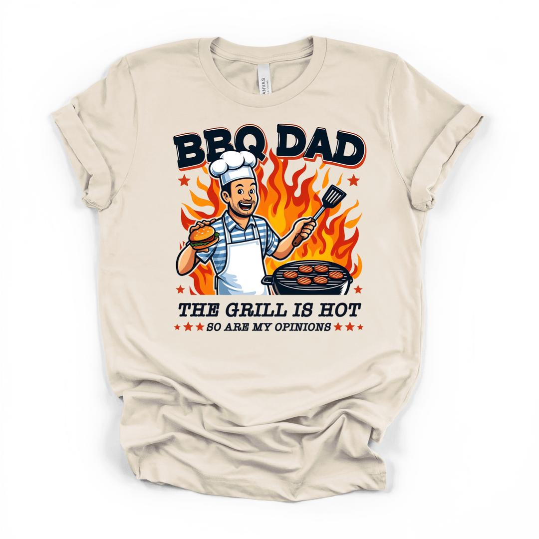 BBQ Dad The Grill Is Hot Tee - Okum Tees