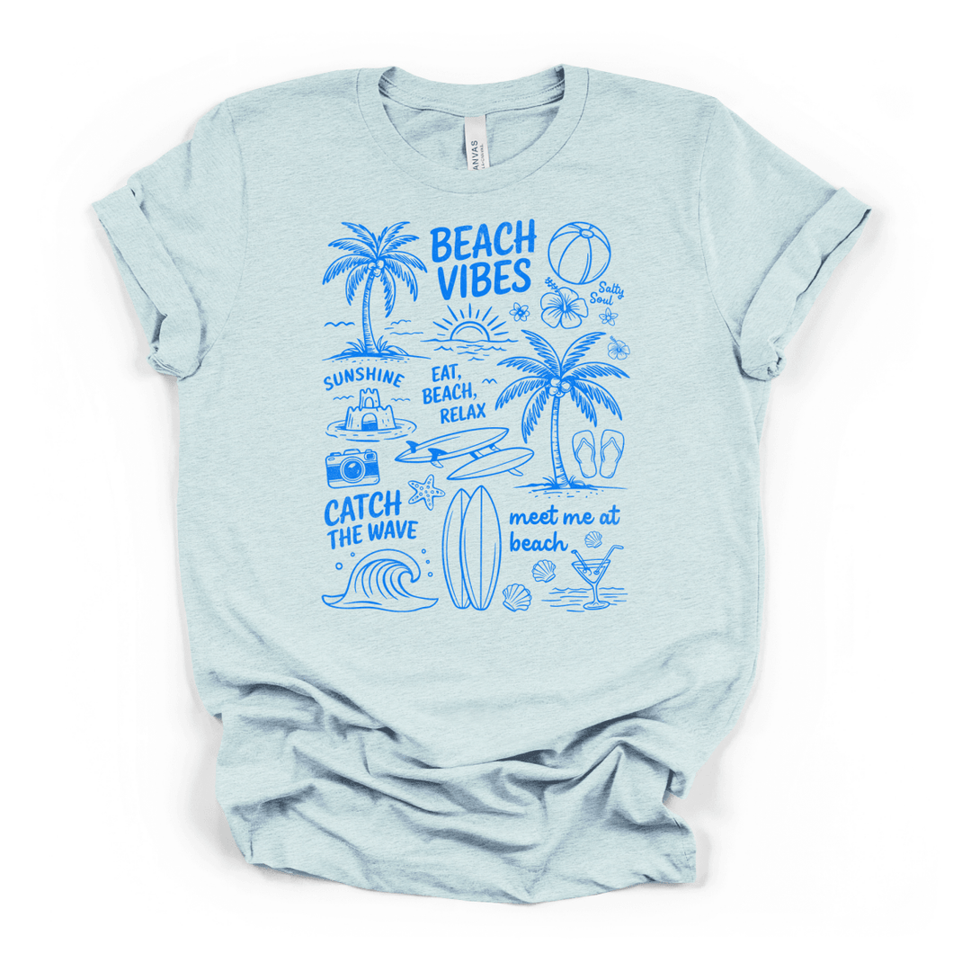Beach Vibes Doodle Shirt - Okum Tees