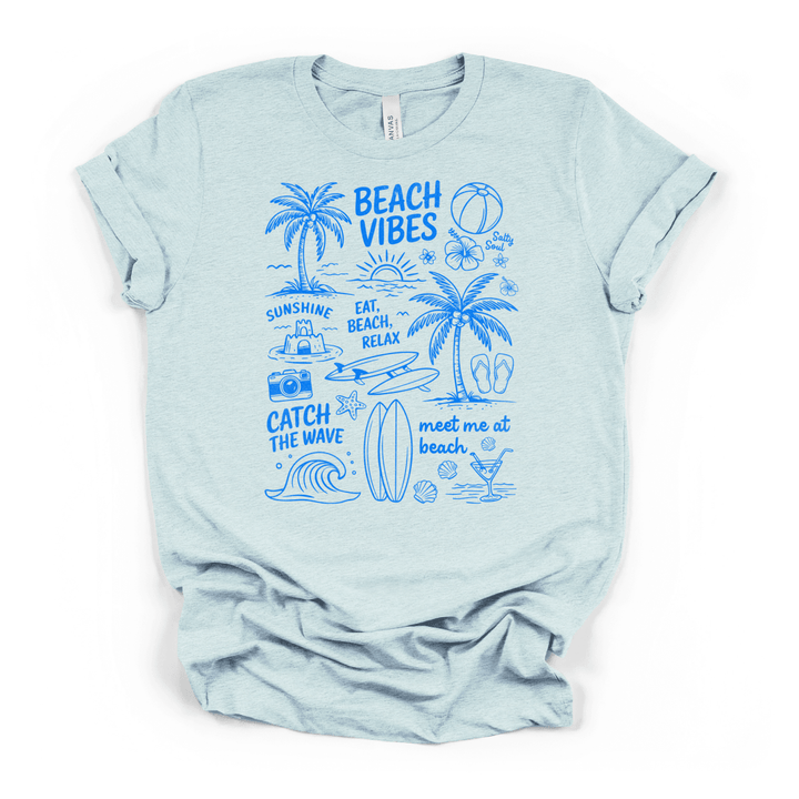Beach Vibes Doodle Shirt - Okum Tees