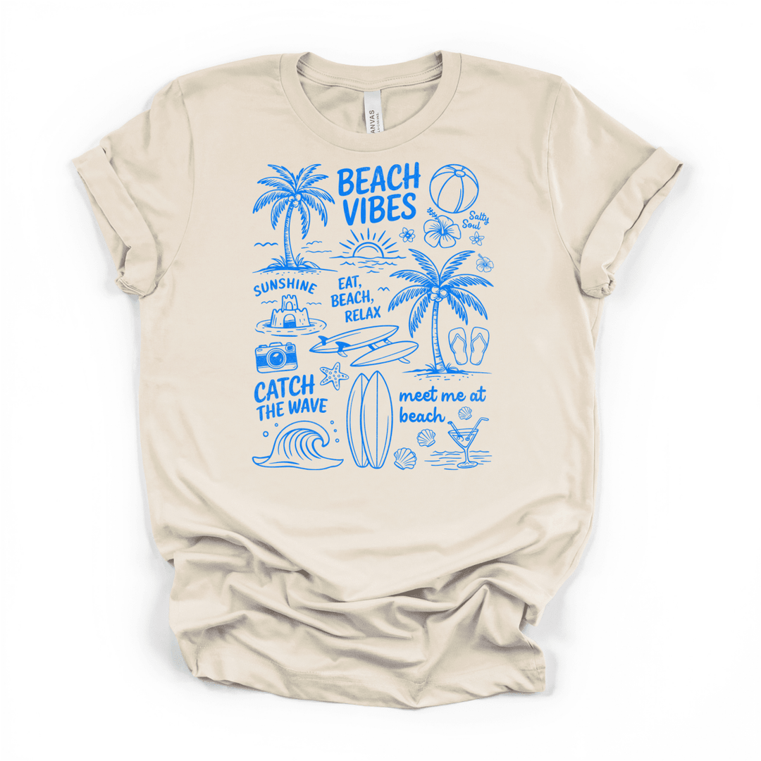 Beach Vibes Doodle Shirt - Okum Tees