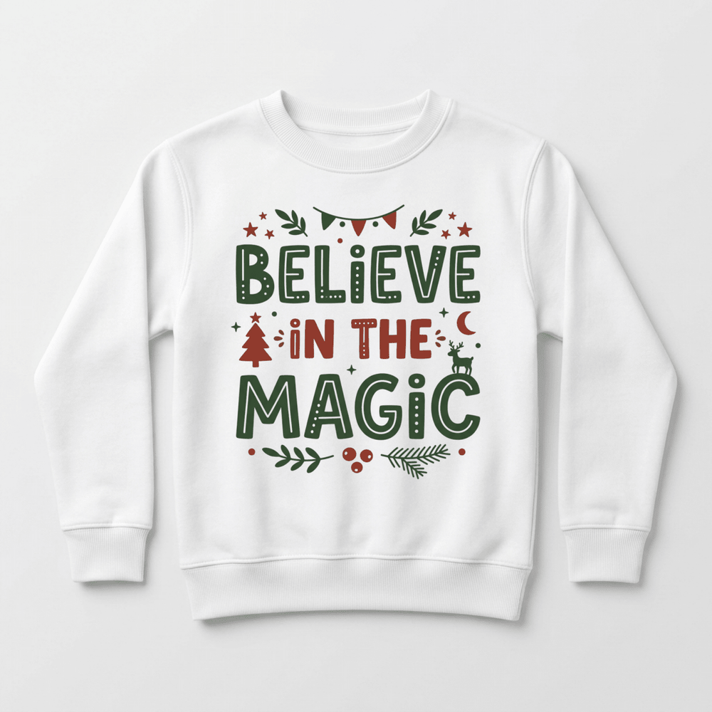 Believe in the Magic Christmas Toddler Sweatshirt | Cute Toddler Gift - Okum Tees