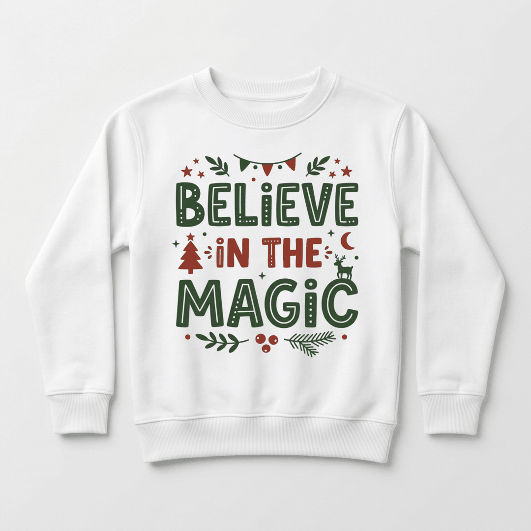Believe in the Magic Christmas Toddler Sweatshirt | Cute Toddler Gift - Okum Tees