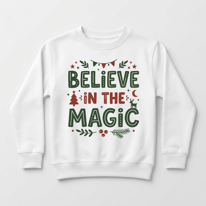 Believe in the Magic Christmas Toddler Sweatshirt | Cute Toddler Gift - Okum Tees