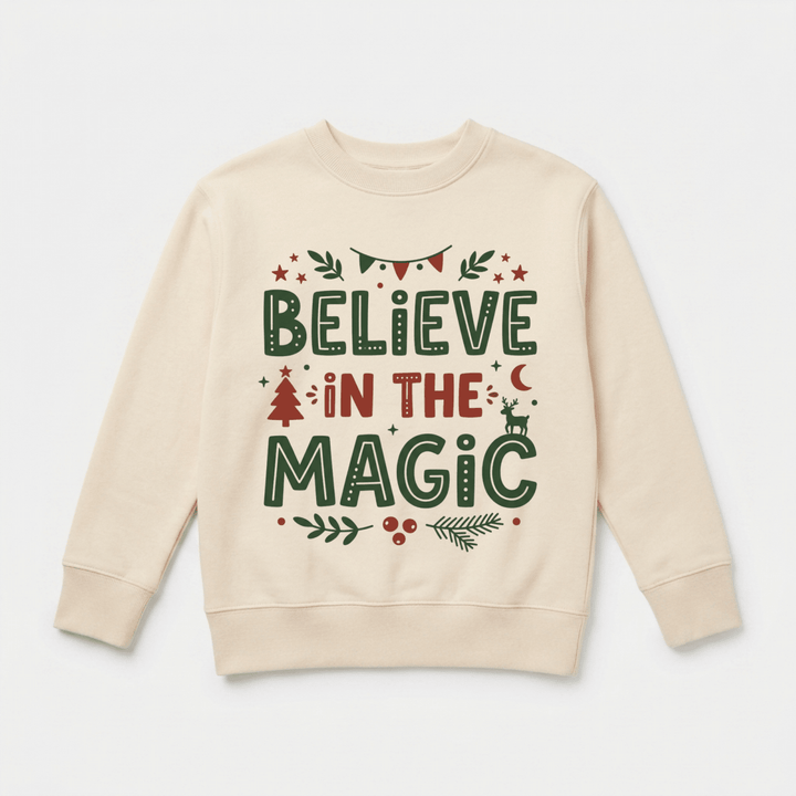 Believe in the Magic Christmas Toddler Sweatshirt | Cute Toddler Gift - Okum Tees