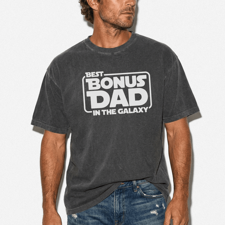 Best Bonus Dad in the Galaxy Shirt - Okum Tees
