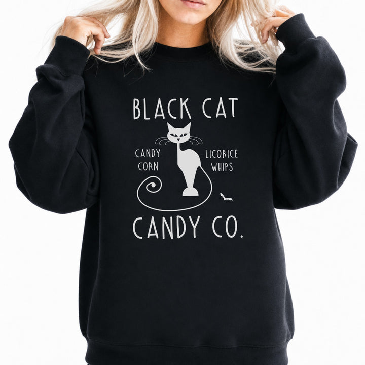 Black Cat Candy Co. Halloween Sweatshirt in Black — Okum Tees