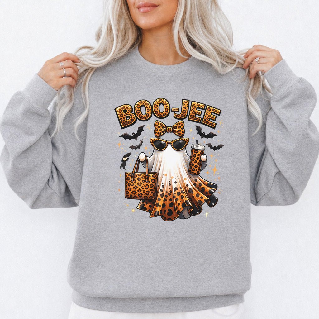 Boo-Jee Ghost Halloween Sweatshirt - Okum Tees