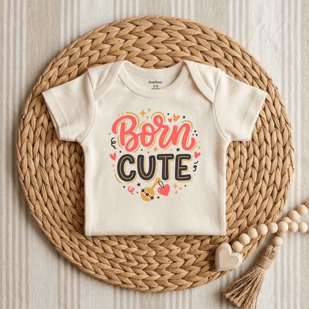Born Cute Baby Onesie® | Girls Outfit - Okum Tees