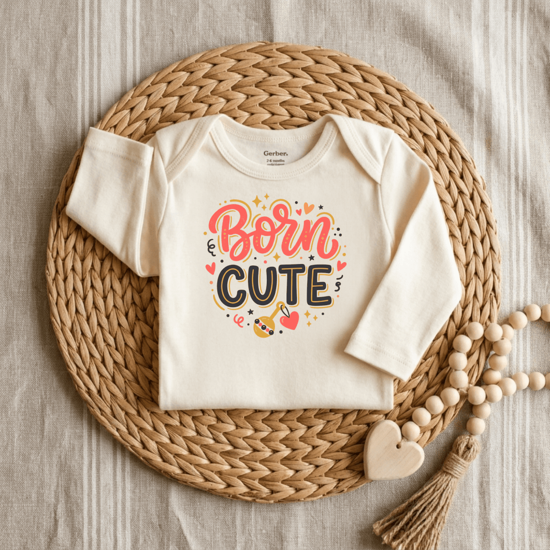 Born Cute Baby Onesie® | Girls Outfit - Okum Tees