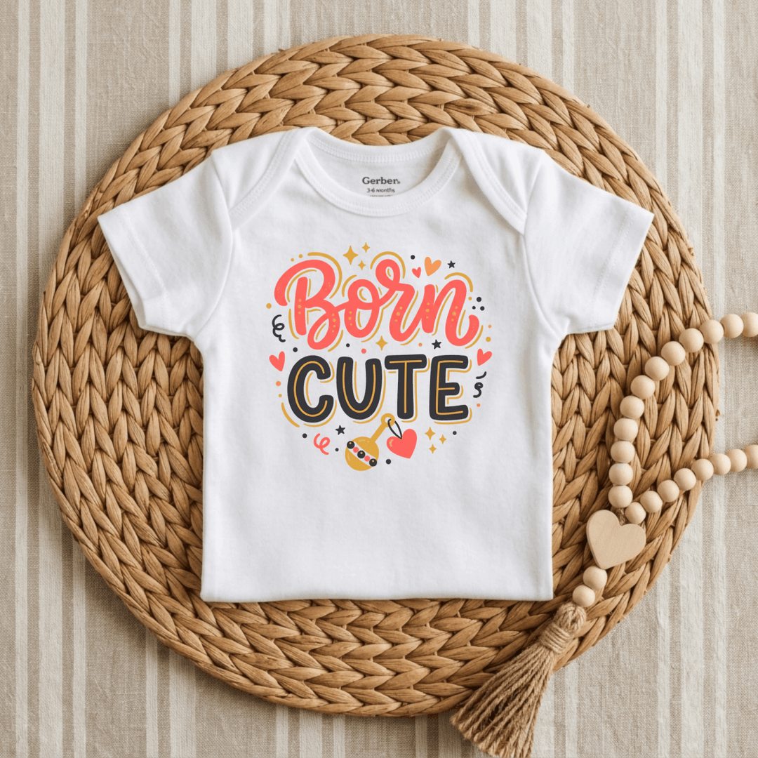 Born Cute Baby Onesie® | Girls Outfit - Okum Tees