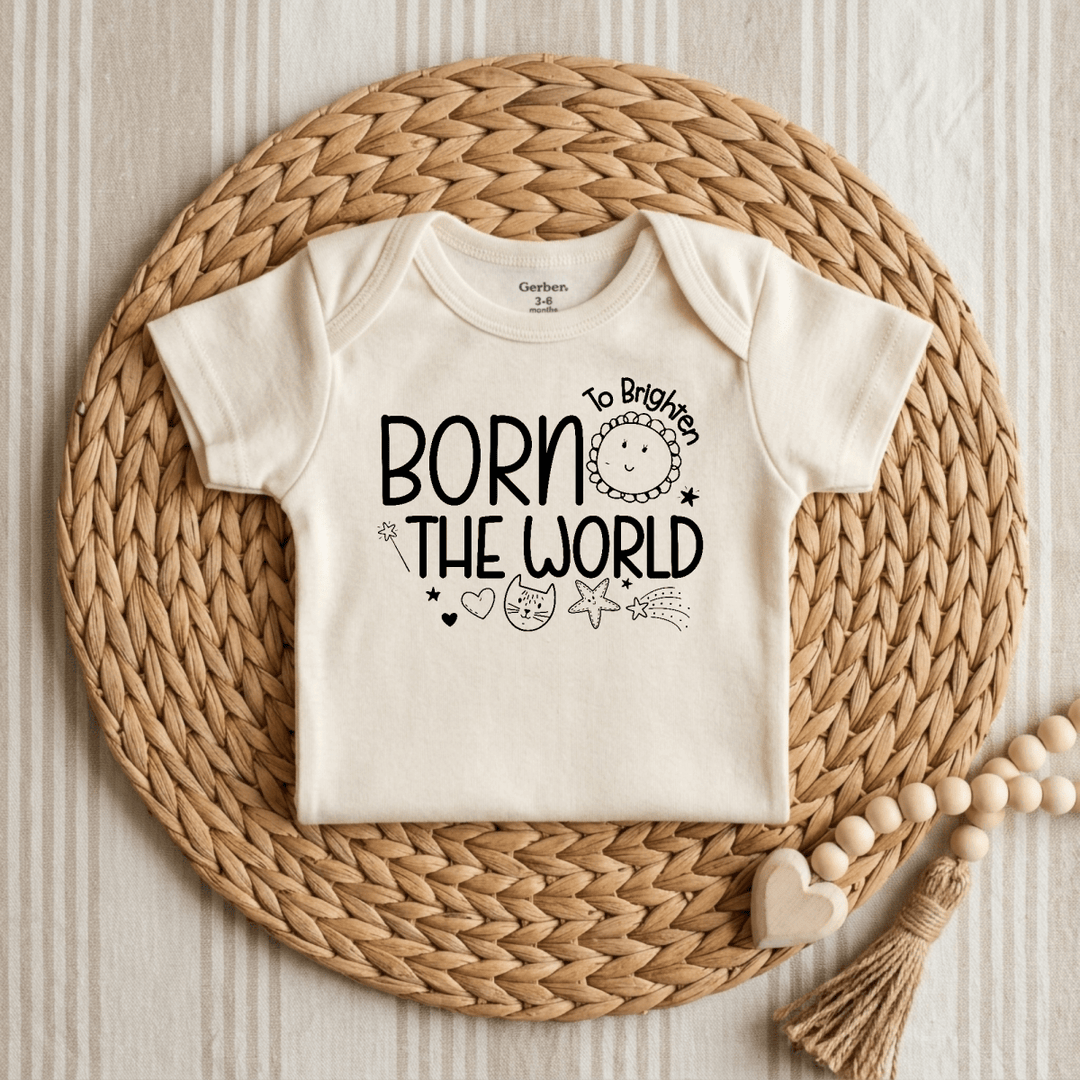 Born to Brighten the World Baby Onesie® | Unisex Outfit - Okum Tees