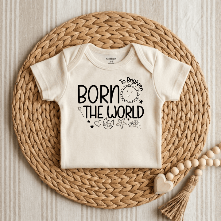 Born to Brighten the World Baby Onesie® | Unisex Outfit - Okum Tees