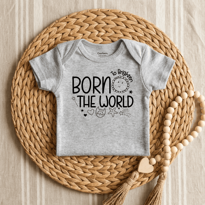 Born to Brighten the World Baby Onesie® | Unisex Outfit - Okum Tees