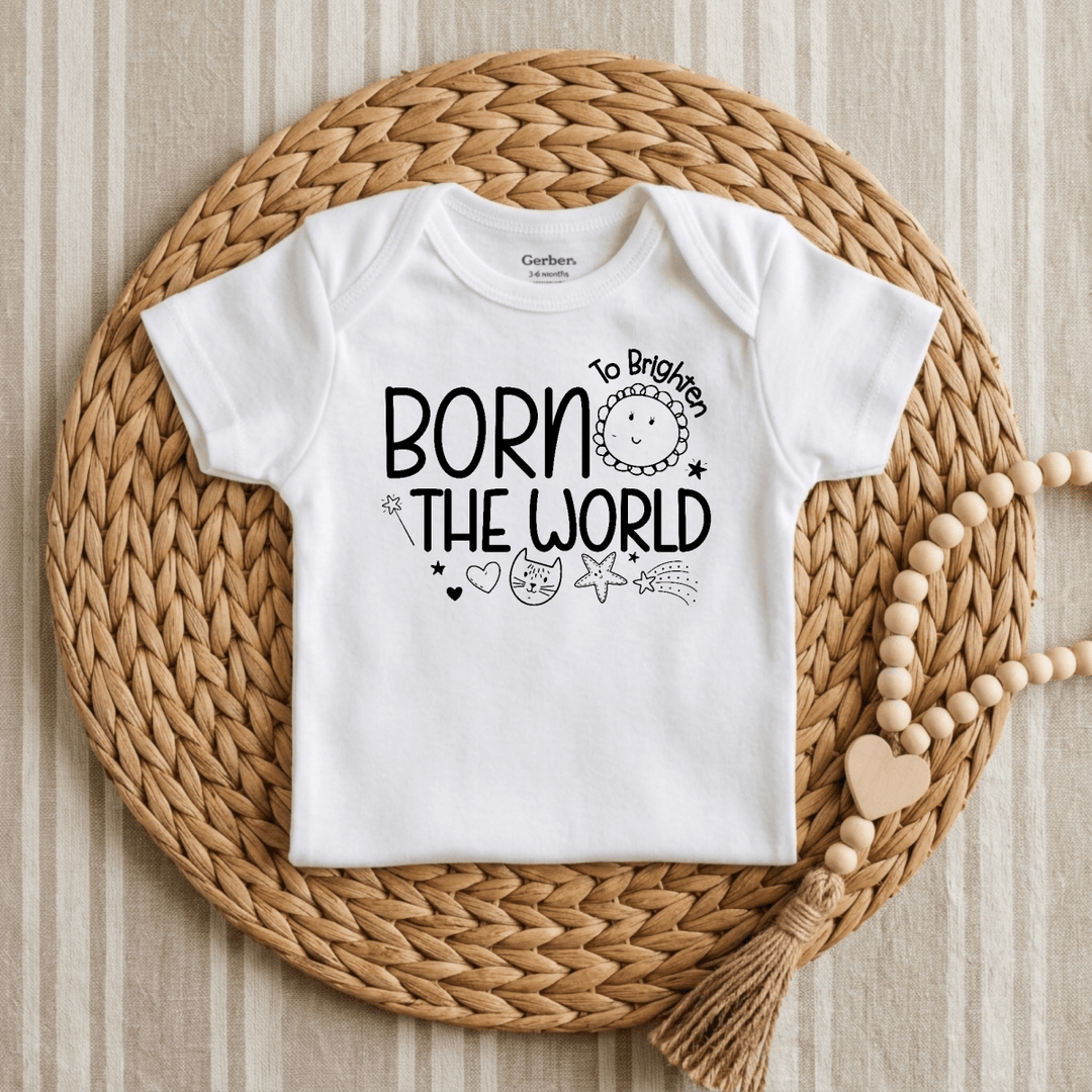 Born to Brighten the World Baby Onesie® | Unisex Outfit - Okum Tees