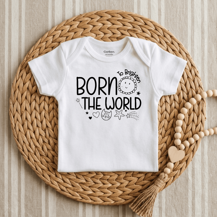 Born to Brighten the World Baby Onesie® | Unisex Outfit - Okum Tees