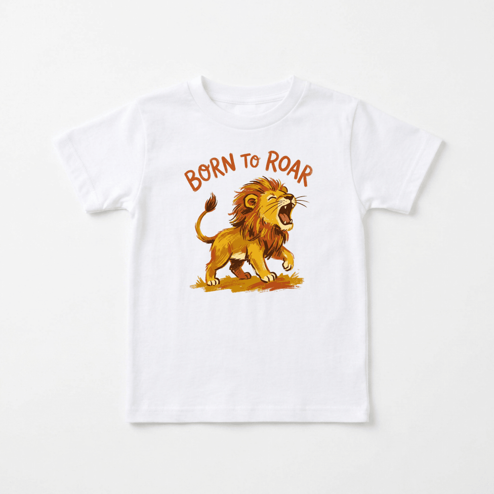 Born to Roar Lion Youth Tee | Unisex Kids Shirt - Okum Tees