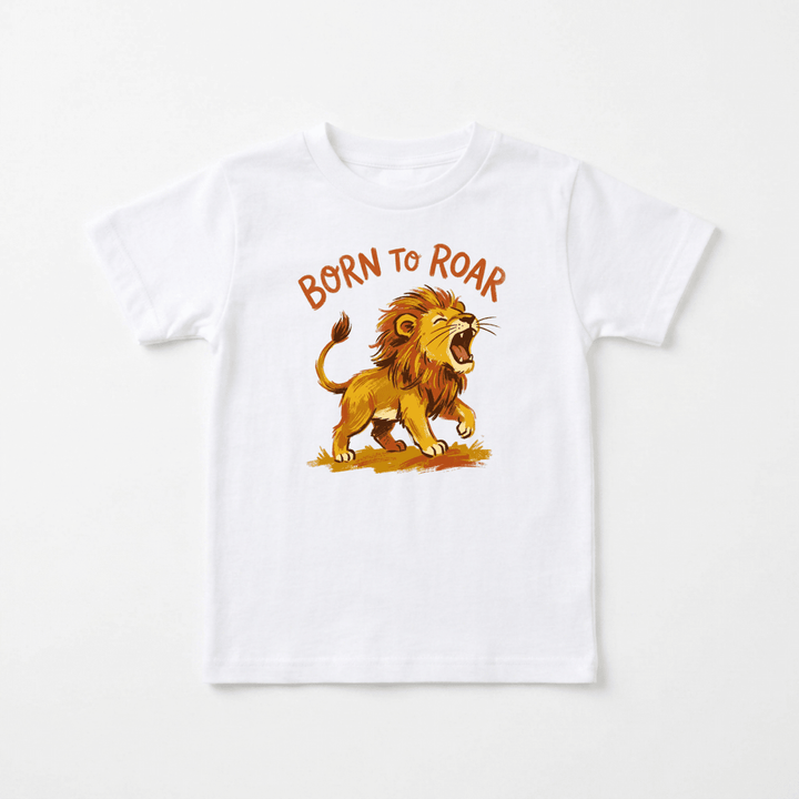 Born to Roar Lion Youth Tee | Unisex Kids Shirt - Okum Tees