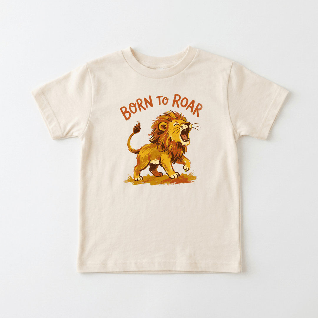 Born to Roar Lion Youth Tee | Unisex Kids Shirt - Okum Tees