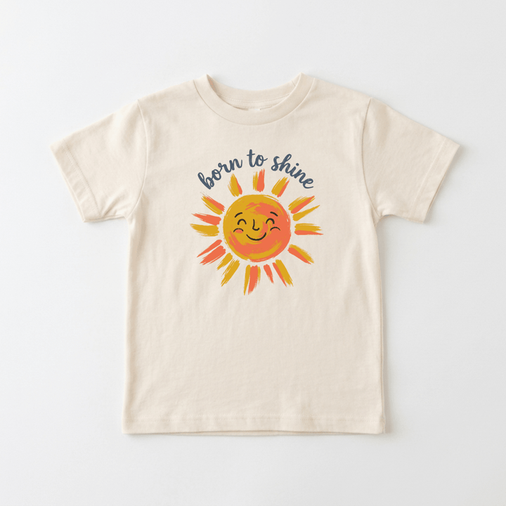Born to Shine Smiling Sun Toddler Tee | Unisex Shirt - Okum Tees