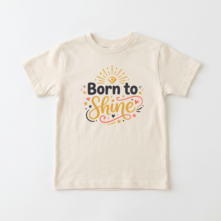 Born to Shine Youth Tee | Cute Kids Shirt - Okum Tees