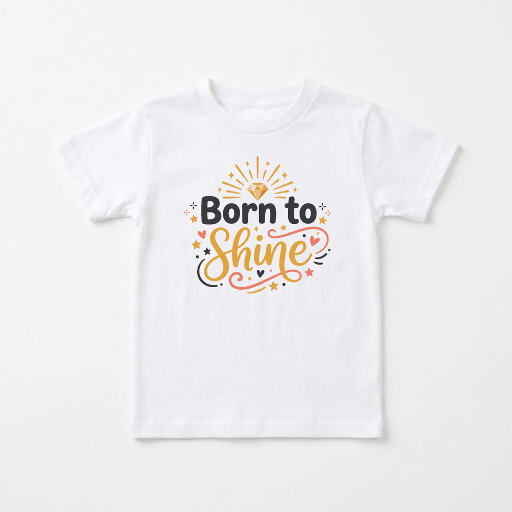 Born to Shine Youth Tee | Cute Kids Shirt - Okum Tees