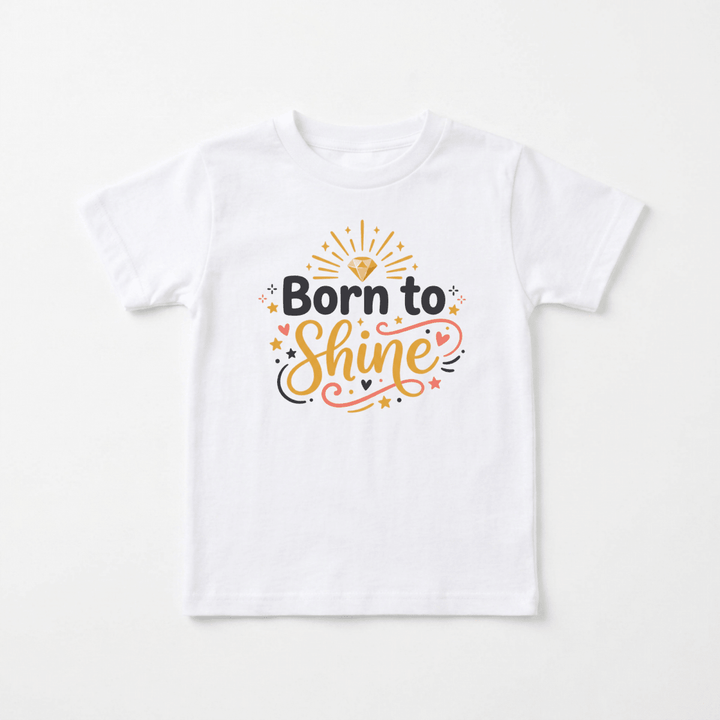 Born to Shine Youth Tee | Cute Kids Shirt - Okum Tees