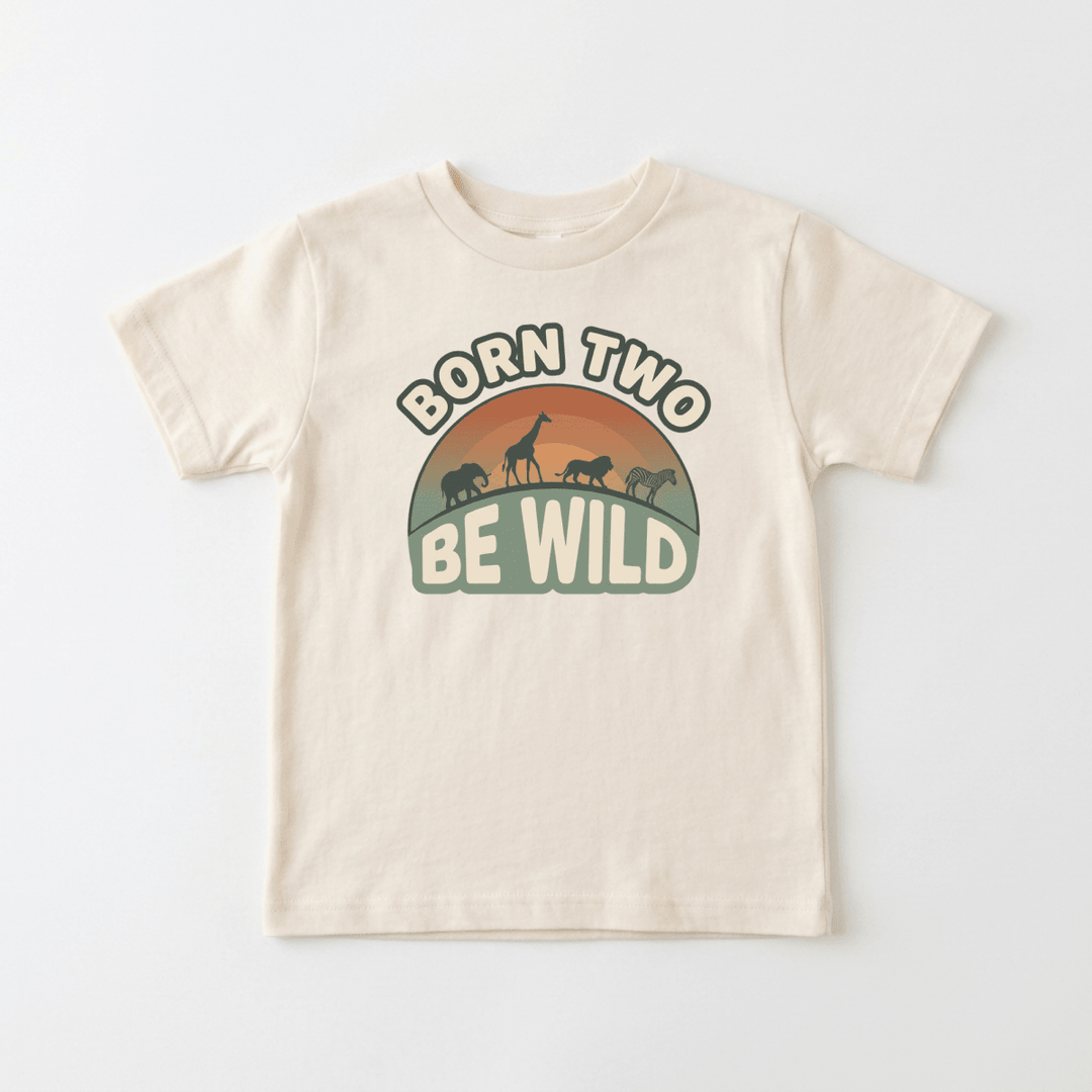 Born Two Be Wild Safari Toddler Tee | Cute Toddler Gift - Okum Tees