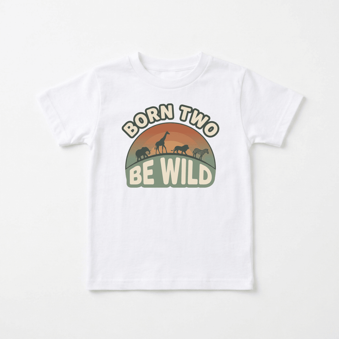 Born Two Be Wild Safari Toddler Tee | Cute Toddler Gift - Okum Tees