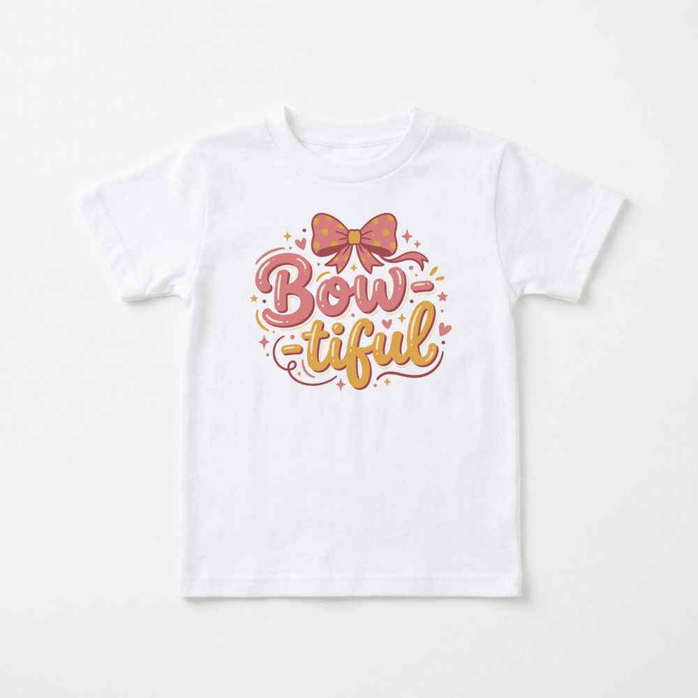 Bow-tiful Toddler Tee | Cute Toddler Gift - Okum Tees