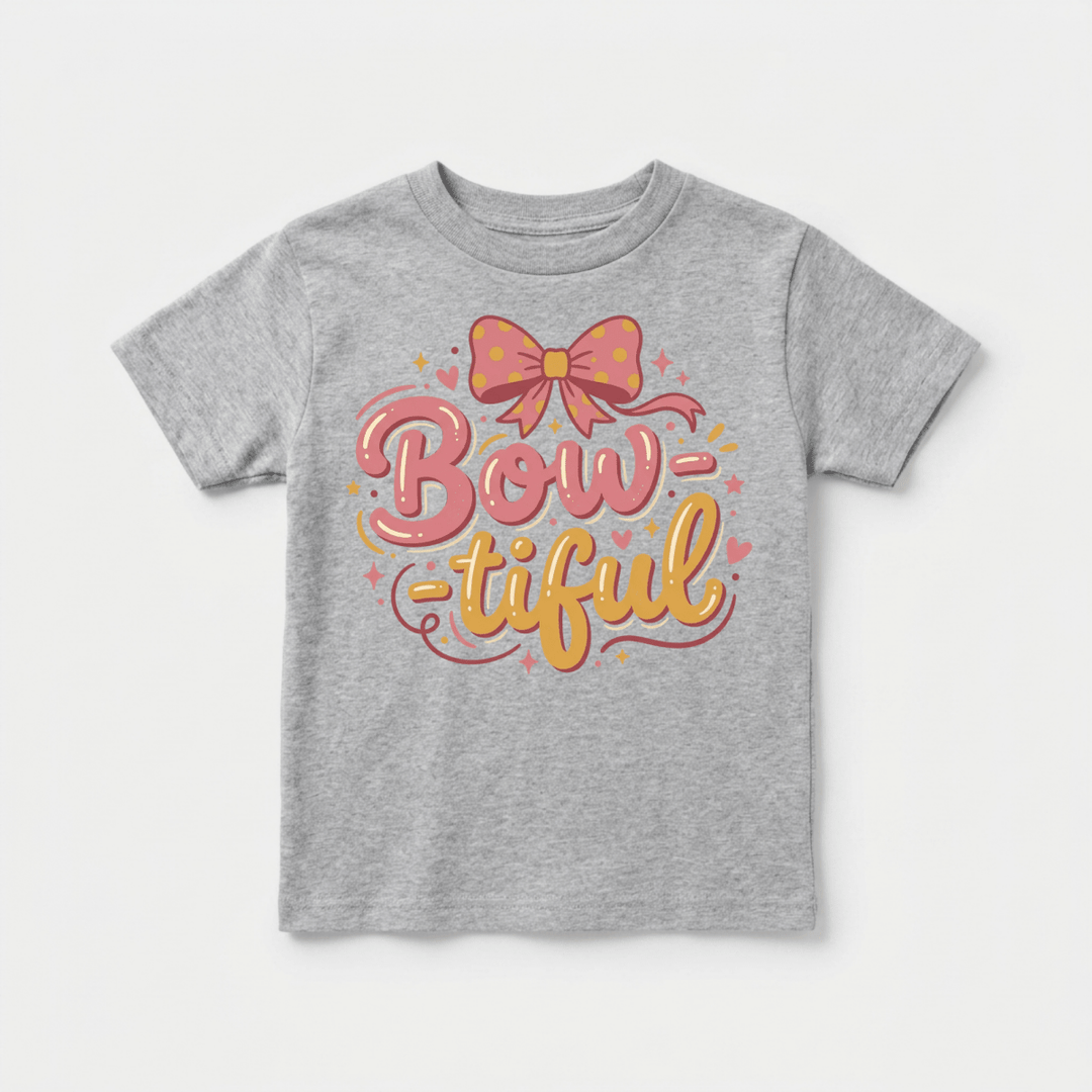 Bow-tiful Toddler Tee | Cute Toddler Gift - Okum Tees