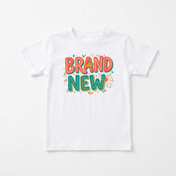 Brand New (Retro Doodle Edition) Youth Tee | Cute Kids Shirt - Okum Tees