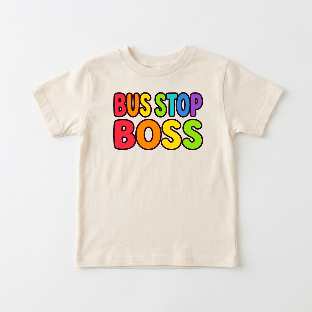 Bus Stop Boss Toddler Tee | Cute Toddler Gift - Okum Tees