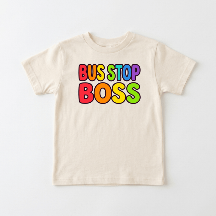 Bus Stop Boss Toddler Tee | Cute Toddler Gift - Okum Tees