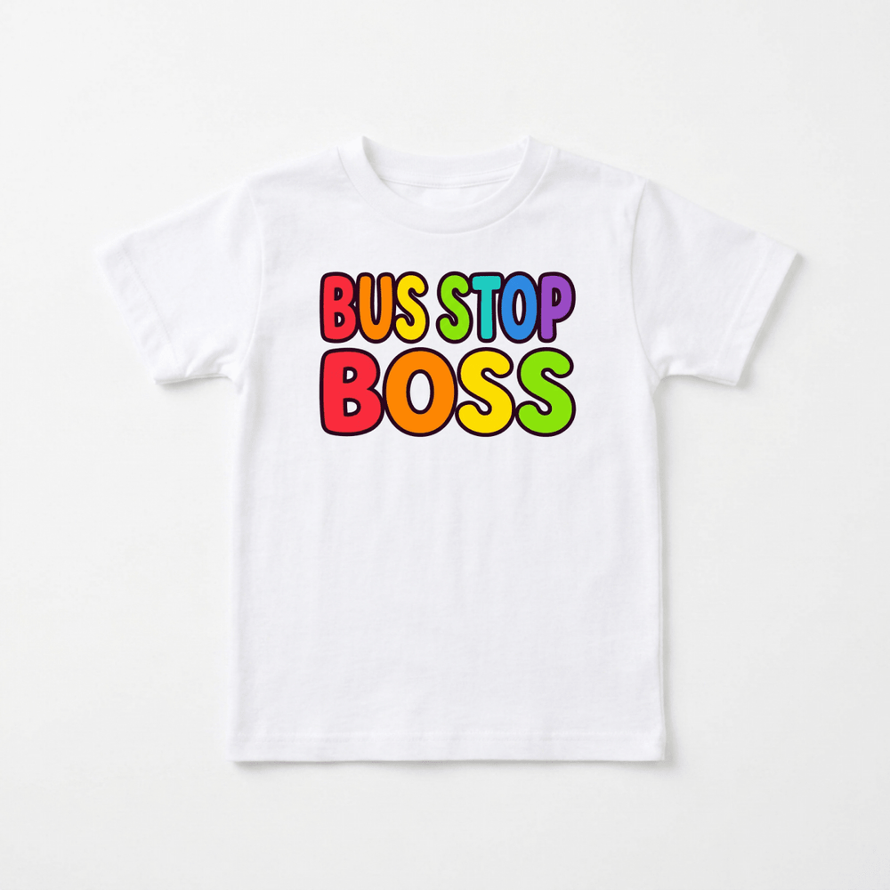 Bus Stop Boss Toddler Tee | Cute Toddler Gift - Okum Tees