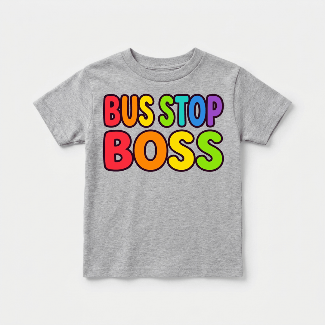 Bus Stop Boss Toddler Tee | Cute Toddler Gift - Okum Tees