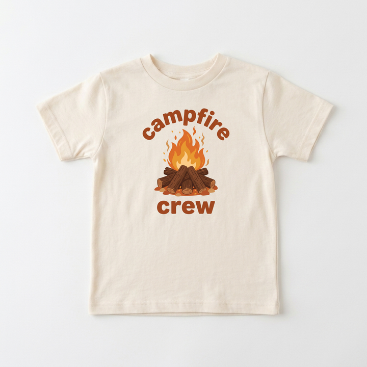 Campfire Crew Youth Tee in Natural — Okum Tees