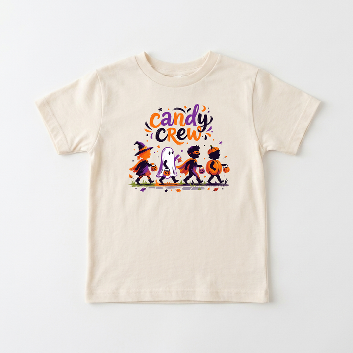 Candy Crew Trick-or-Treat Squad Toddler Tee in Natural — Okum Tees
