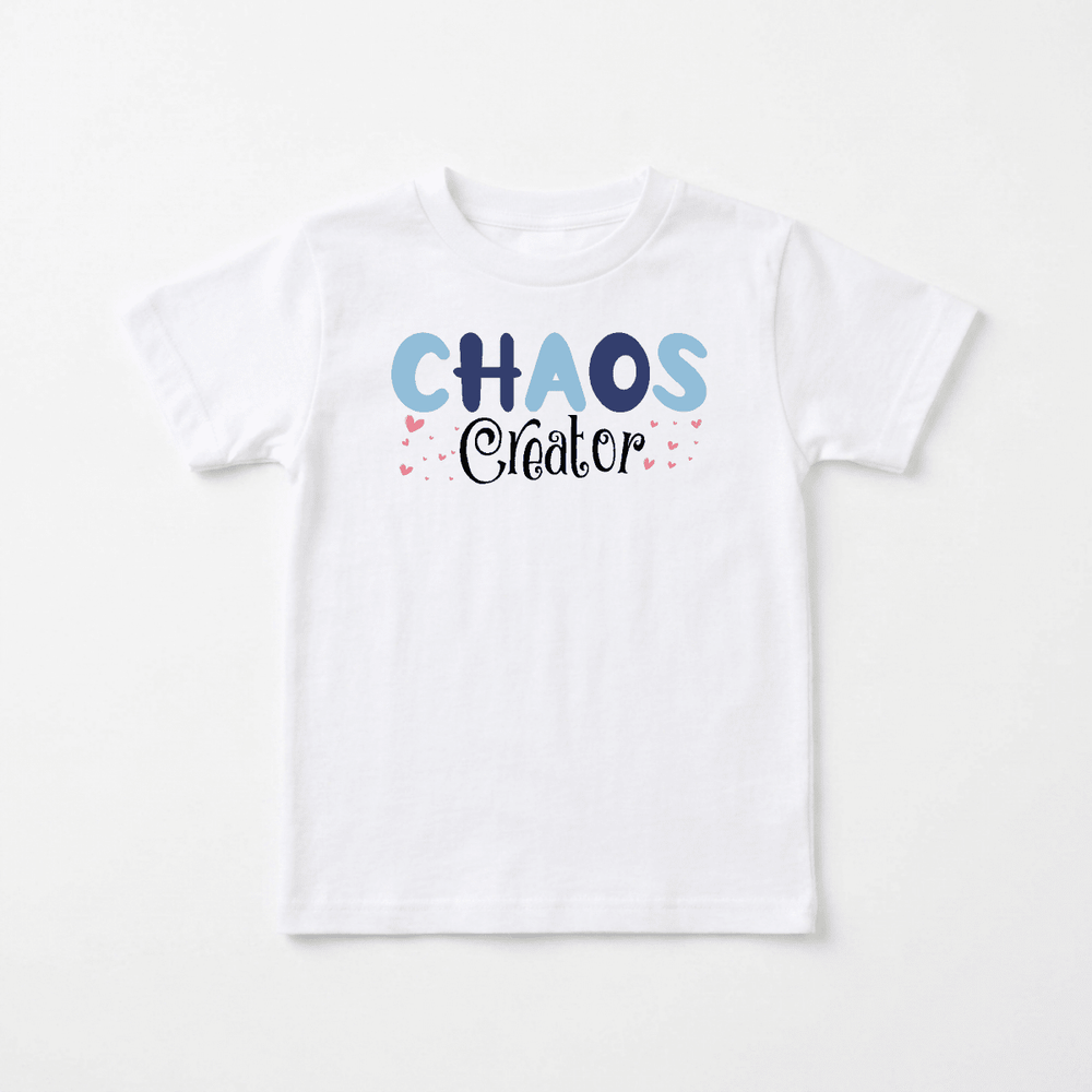 Chaos Creator Toddler Tee | Funny Kids Shirt - Okum Tees