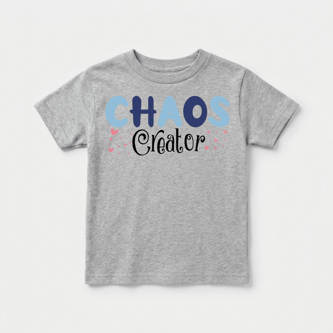 Chaos Creator Toddler Tee | Funny Kids Shirt - Okum Tees
