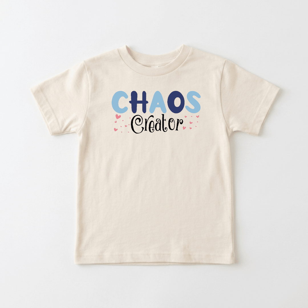 Chaos Creator Toddler Tee | Funny Kids Shirt - Okum Tees