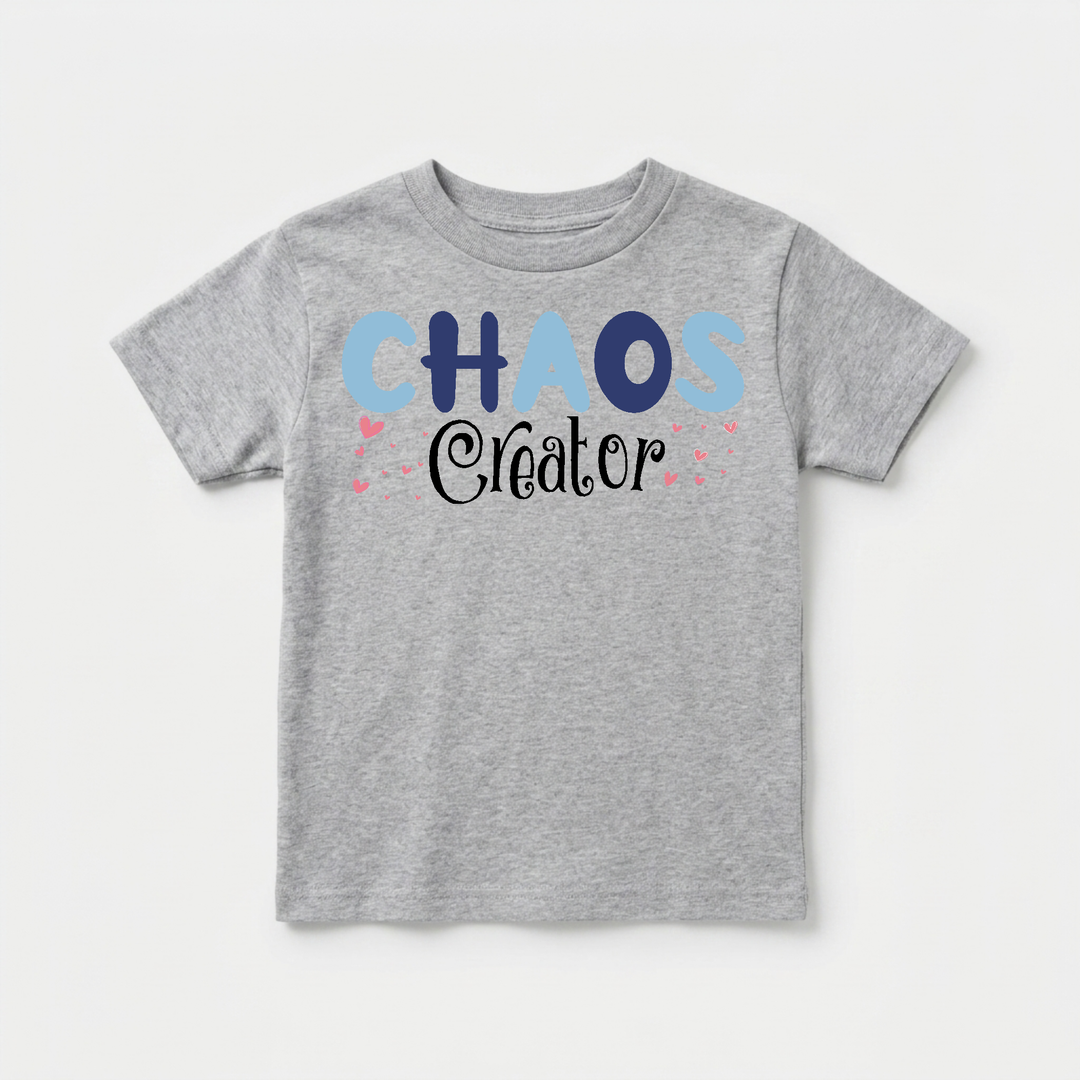Chaos Creator Toddler Tee in Grey — Okum Tees